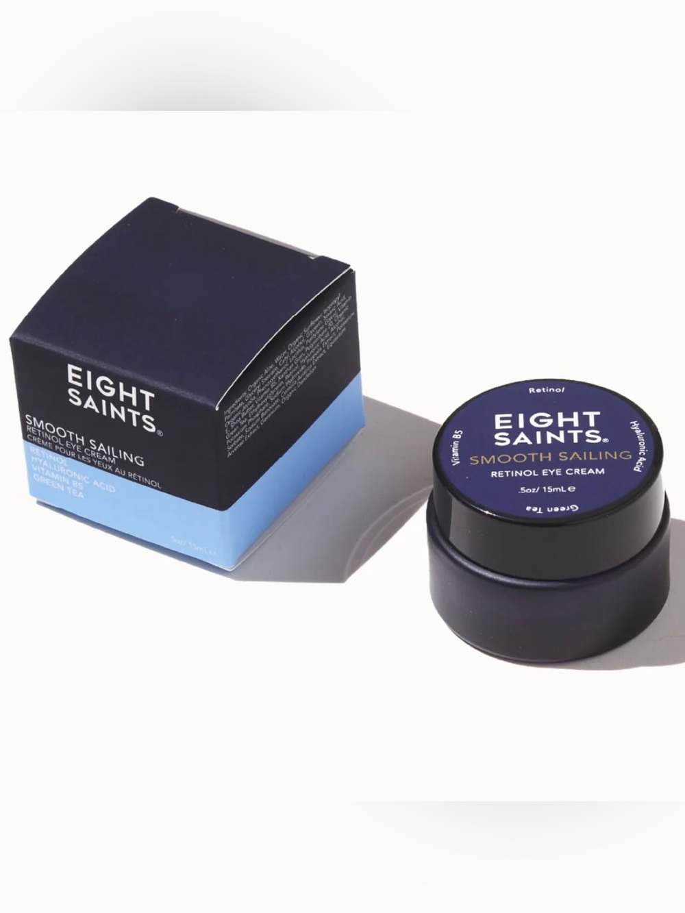 Eight Saints Smooth Sailing Retinol Eye Cream, ALL NATURAL Under Eye Cream